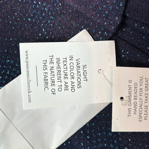 Y2K Scott McClintock halter neck sparkly evening gown Vintage 10P (modern 4-6) - Picture 14 of 16